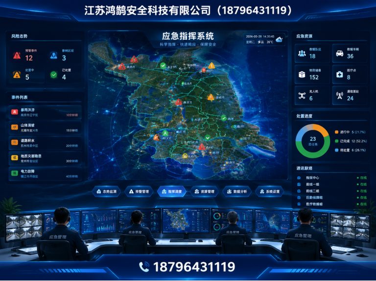 舟山应急指挥系统展示图